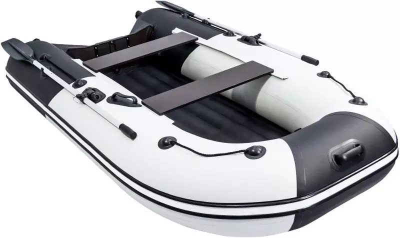 детальная картинка товара надувная лодка ривьера 2900 нднд серо-черная Фото Надувная лодка Ривьера 2900 НДНД Серо-черная