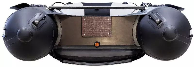 детальная картинка товара надувная лодка ривьера 2900 нднд серо-черная Фото Надувная лодка Ривьера 2900 НДНД Серо-черная