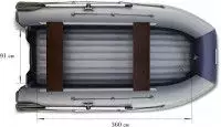 Надувная лодка Флагман DK 420 JET