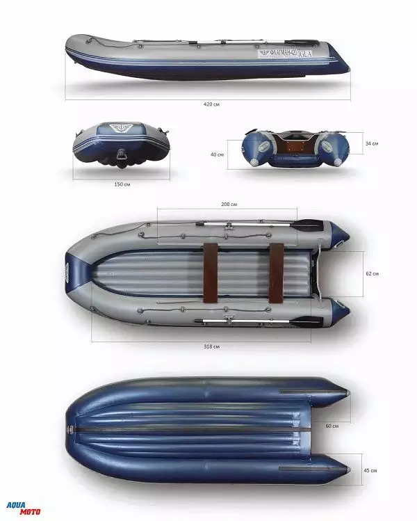 детальная картинка товара надувная лодка флагман 420 igla Фото Надувная лодка Флагман 420 IGLA