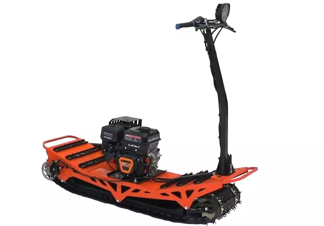 детальная картинка товара мотосноуборд искра-1, lifan kp230 8+ л.с., редуктор с автомат сцеплением. фара, тормоз