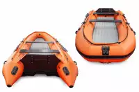 Лодка надувная моторная solar-430 super jet tunnel