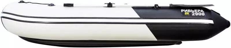 детальная картинка товара надувная лодка ривьера 2900 нднд серо-черная Фото Надувная лодка Ривьера 2900 НДНД Серо-черная
