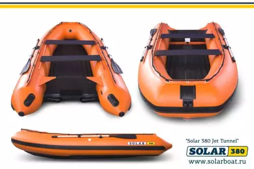 Фото Лодка надувная моторная solar-380 jet tunnel
