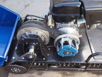 детальная картинка товара мотобуксировщик лидер 15 л.с. адаптивная подвеска