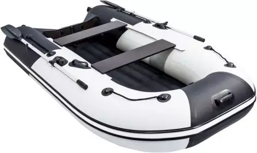 детальная картинка товара надувная лодка ривьера 2900 нднд серо-черная Фото Надувная лодка Ривьера 2900 НДНД Серо-черная