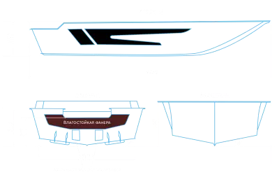 детальная картинка товара моторная лодка swimmer 430