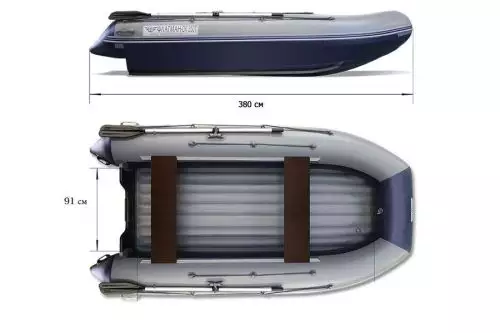 детальная картинка товара надувная лодка флагман dk 380 Фото Надувная лодка Флагман DK 380