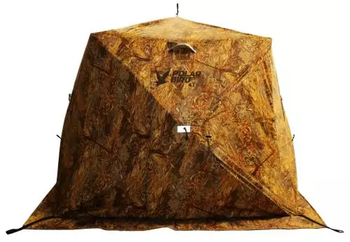 детальная картинка товара зимняя палатка polar bird 4t long камуфляж камыш