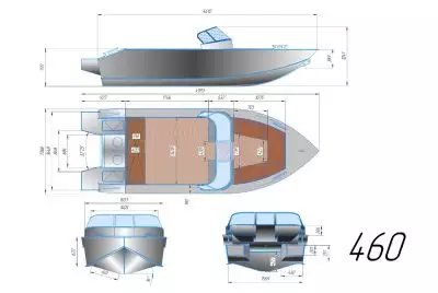 детальная картинка товара моторная лодка vrungel k460