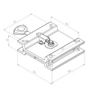 детальная картинка товара поворотный механизм под кресло
