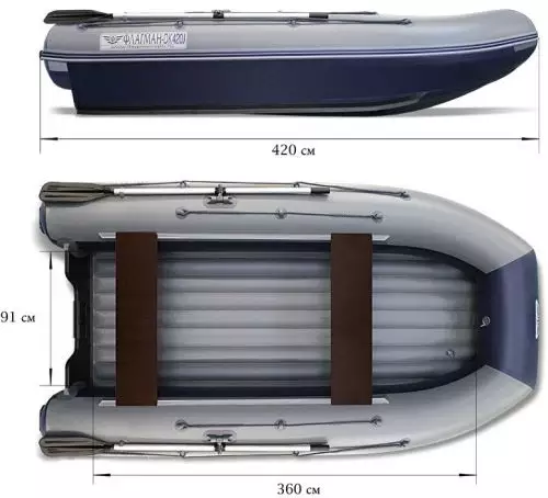 детальная картинка товара надувная лодка флагман dk 420 jet Фото Надувная лодка Флагман DK 420 JET