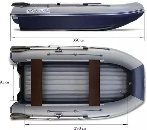 детальная картинка товара надувная лодка флагман dk 350 jet Фото Надувная лодка Флагман DK 350 JET