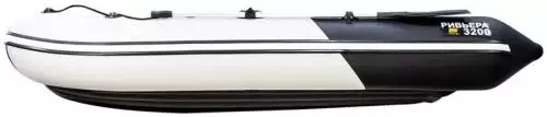 детальная картинка товара надувная лодка ривьера 3200 нднд серо-черная Фото Надувная лодка Ривьера 3200 НДНД Серо-черная