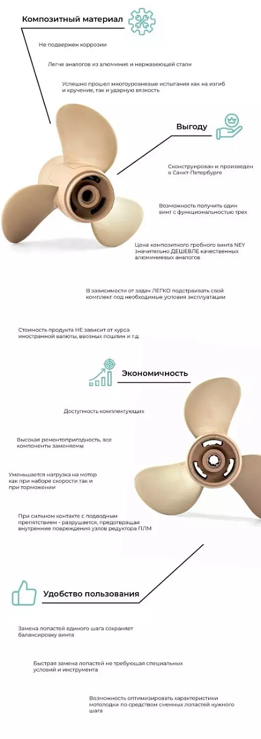 детальная картинка товара винт гребной ney(tohatsu)