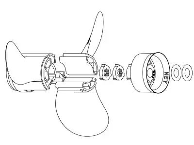 детальная картинка товара винт гребной ney(yamaha)