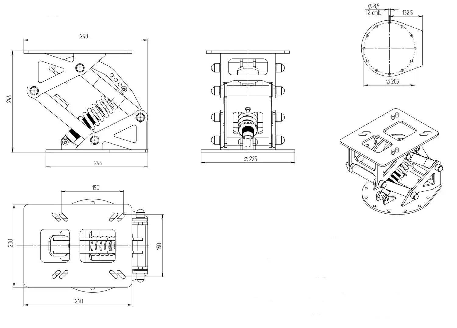 детальная картинка товара амортизационная стойка storm al