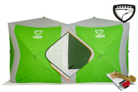 Палатка Куб CONDOR зимняя утепленная 2,0 х 4,0 х 2,15 салатовый/белый