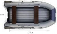 Надувная лодка Флагман DK 380 JET