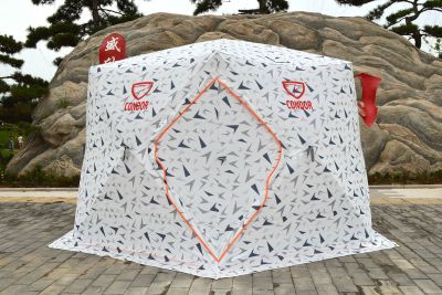 детальная картинка товара палатка куб condor зимняя утепленная 6 сторон, 3,6 х 3,2 х 2,2 белый камуфляж