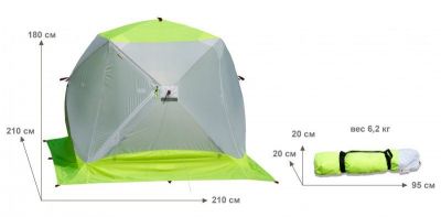 детальная картинка товара зимняя палатка лотос куб 3 компакт эко