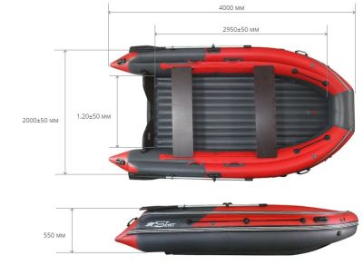 Фото Лодка надувная SKAT TRITON 400NDFi с интегрированным фальшбортом