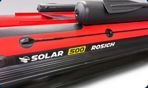 Фото Лодка надувная моторная Solar 480 ROSICH Jet Tunnel (expedition)(серый,красный)