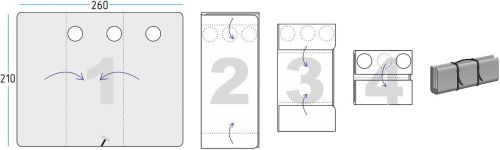 детальная картинка товара дно гидро-термоизоляционное лотос куб 4 в сборе с фланцами 3 лунки