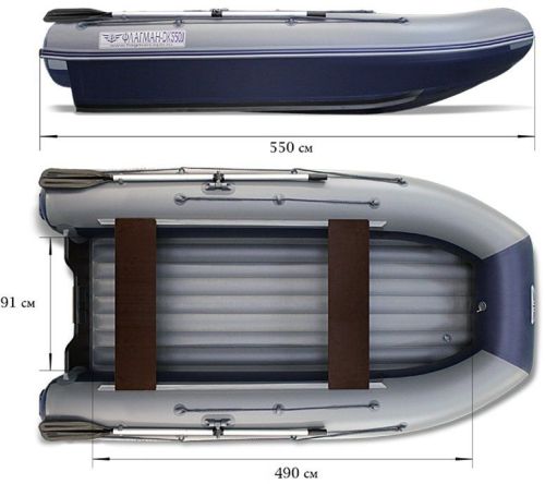 детальная картинка товара надувная лодка флагман dk 550 jet Фото Надувная лодка Флагман DK 550 JET