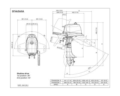 Мотор лодочный Suzuki DF 5AS купить с доставкой, в наличии