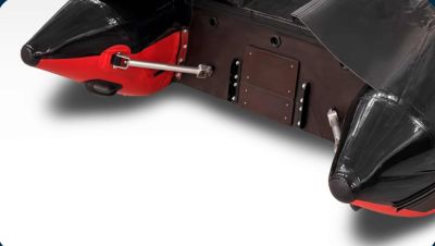 Фото Лодка надувная моторная Solar 500 ROSICH Jet Tunnel (expedition) (серый,красный)