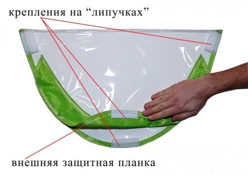 детальная картинка товара прозрачное окно для палаток серии лотос куб