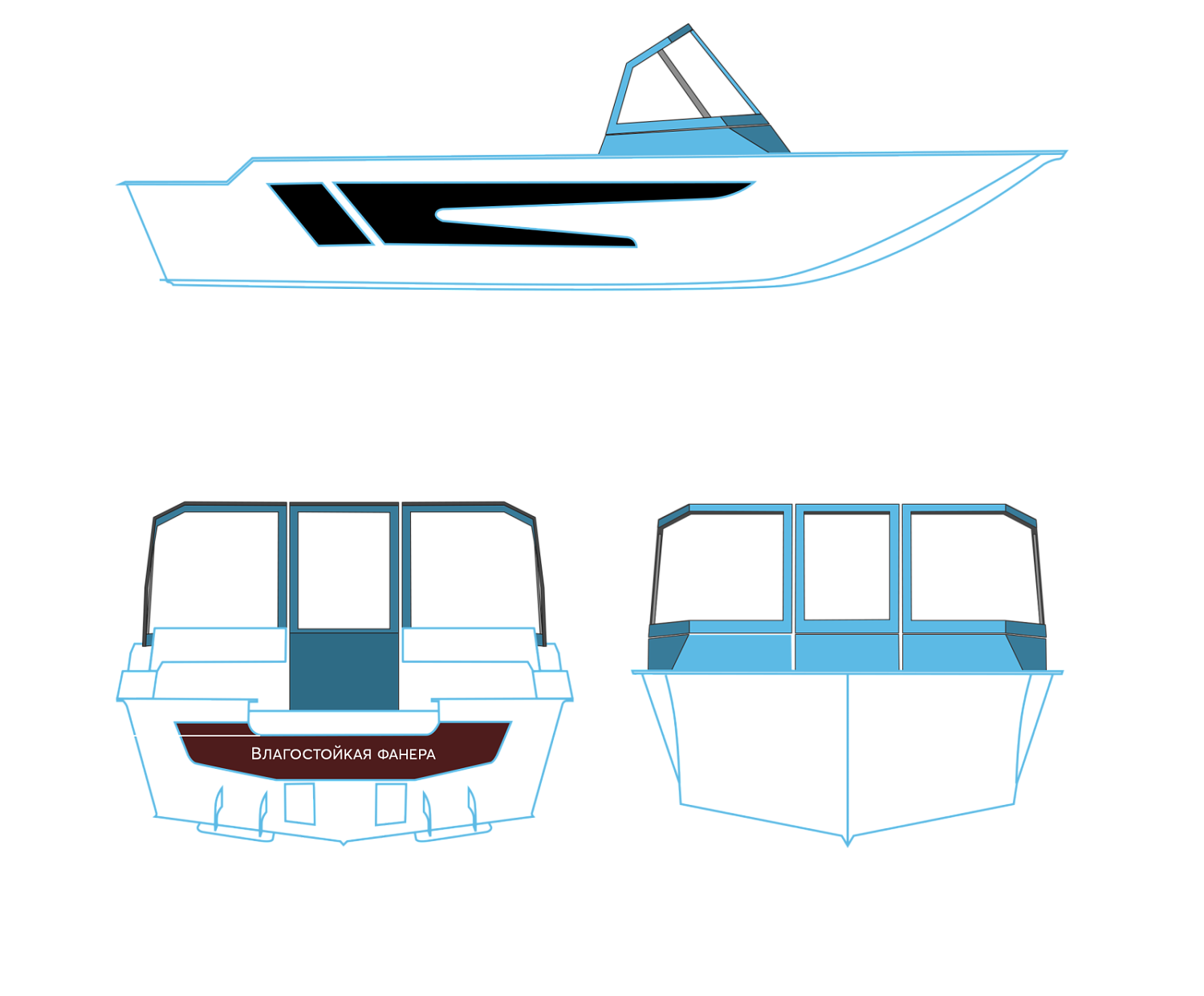 детальная картинка товара моторная лодка swimmer 450 z