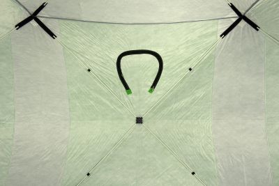 детальная картинка товара палатка куб condor зимняя утепленная 2,0 х 4,0 х 2,15 салатовый/белый