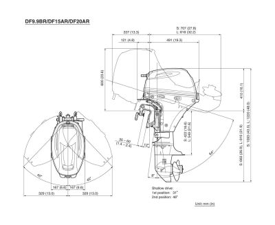 Мотор лодочный Suzuki DF9.9BRS купить с доставкой, в наличии