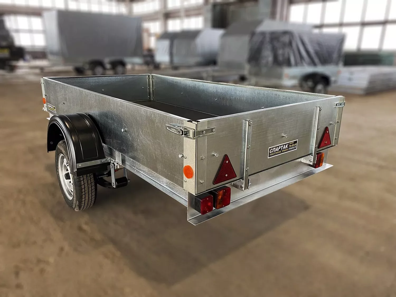 детальная картинка товара прицеп спартак 2,56х1,33 м цинк