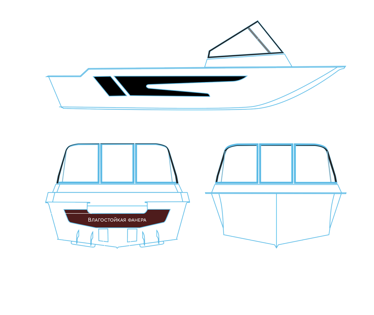детальная картинка товара моторная лодка swimmer 400 r