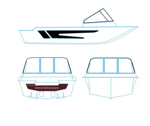 детальная картинка товара моторная лодка swimmer 400 r