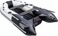 Надувная лодка Ривьера 2900 НДНД Серо-черная