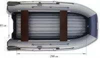 Надувная лодка Флагман DK 350 JET